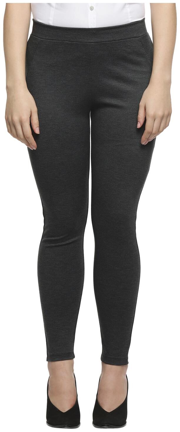 

Annabelle By Pantaloons Women Grey Slim fit Regular pants