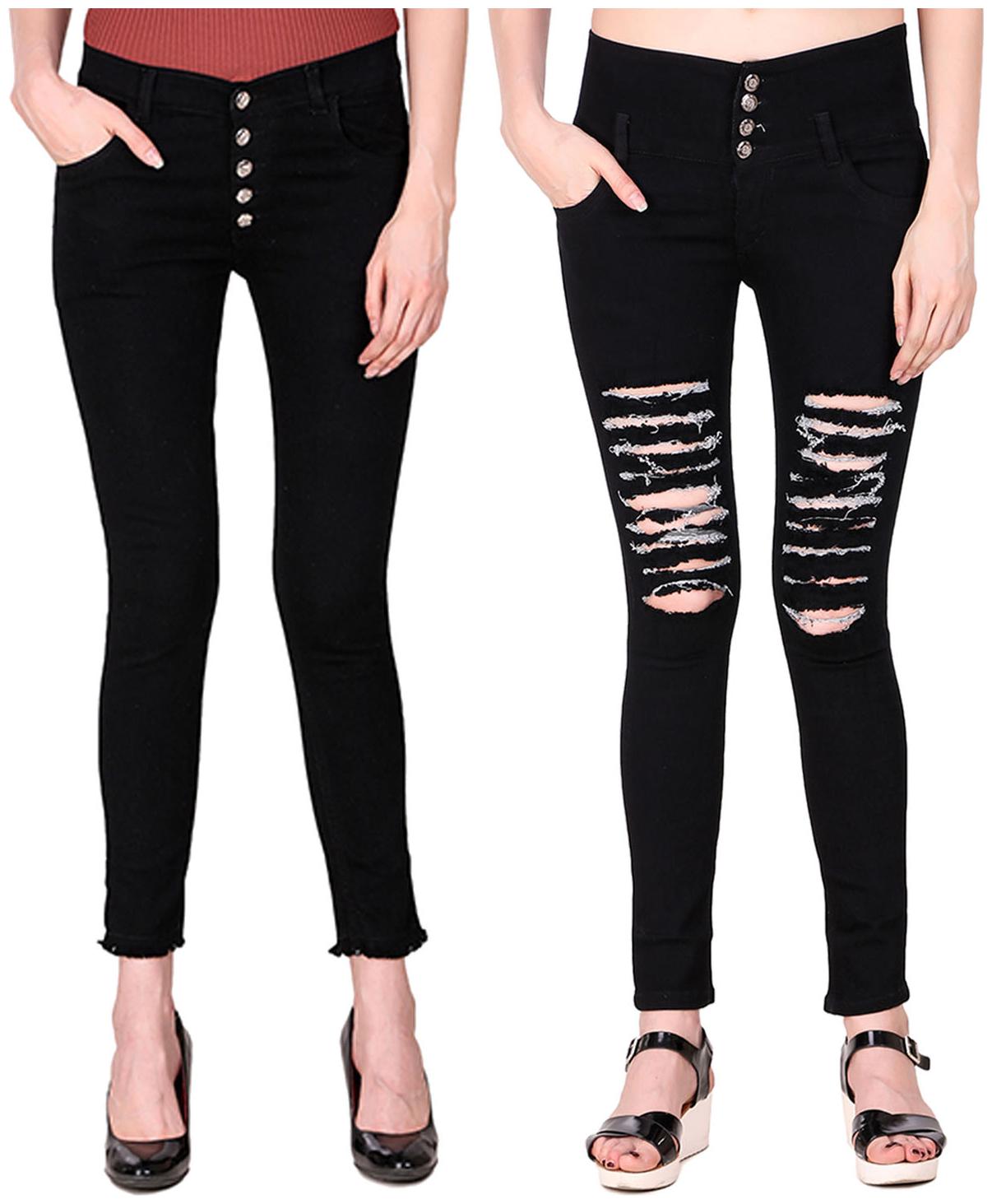

Ansh Fashion Wear Women Black Straight fit Jeans