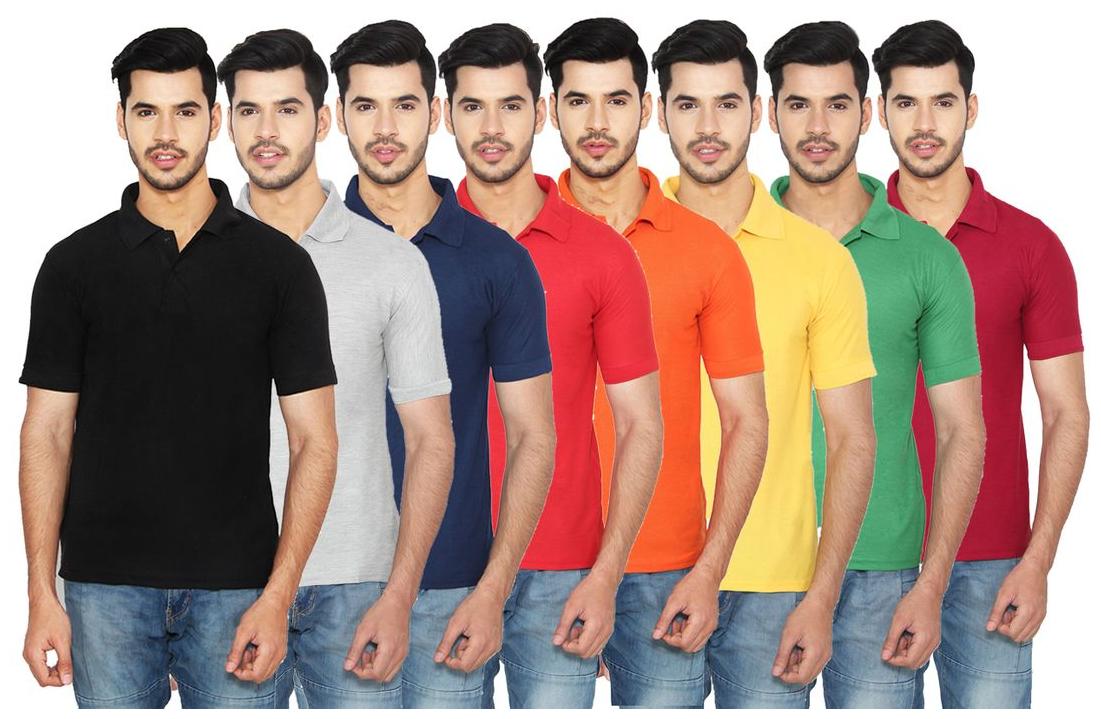 

Ansh Fashion Wear Men Multi Regular fit Cotton Polo collar T-Shirt - Pack Of 1