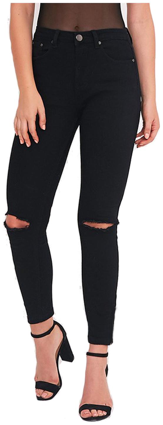 

Ansh Fashion Wear Women Black Straight fit Jeans