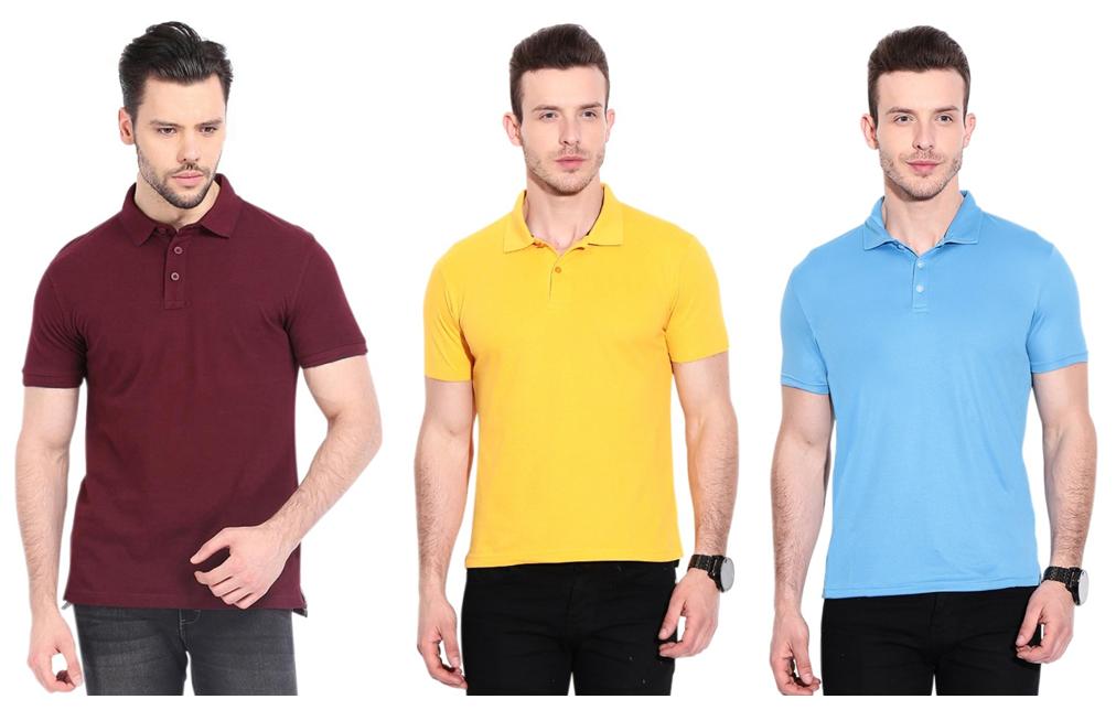 

Ansh Fashion Wear Men Multi Regular fit Cotton Polo collar T-Shirt - Pack Of 3