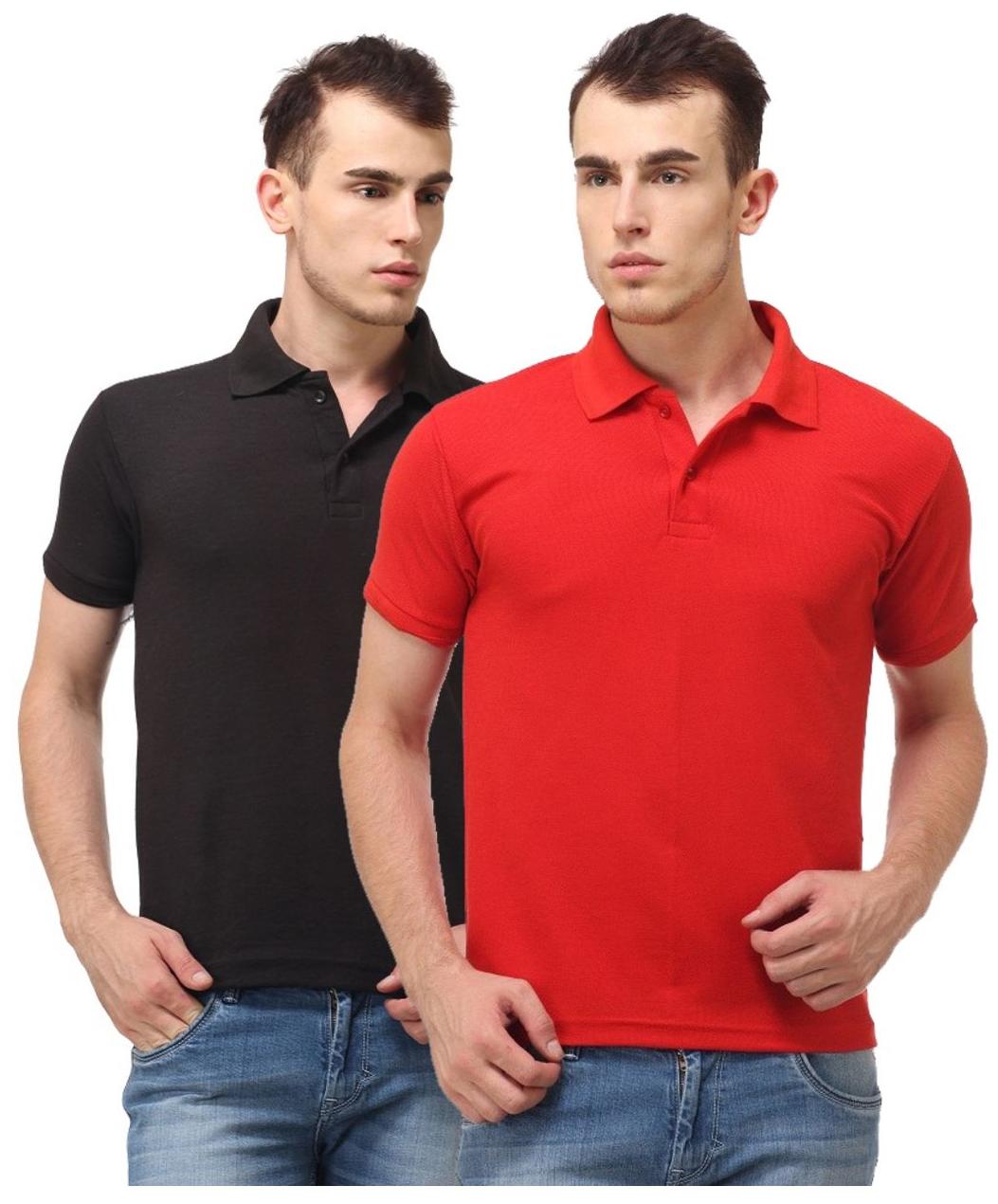 

Ansh Fashion Wear Men Multi Regular fit Cotton Polo collar T-Shirt - Pack Of 2