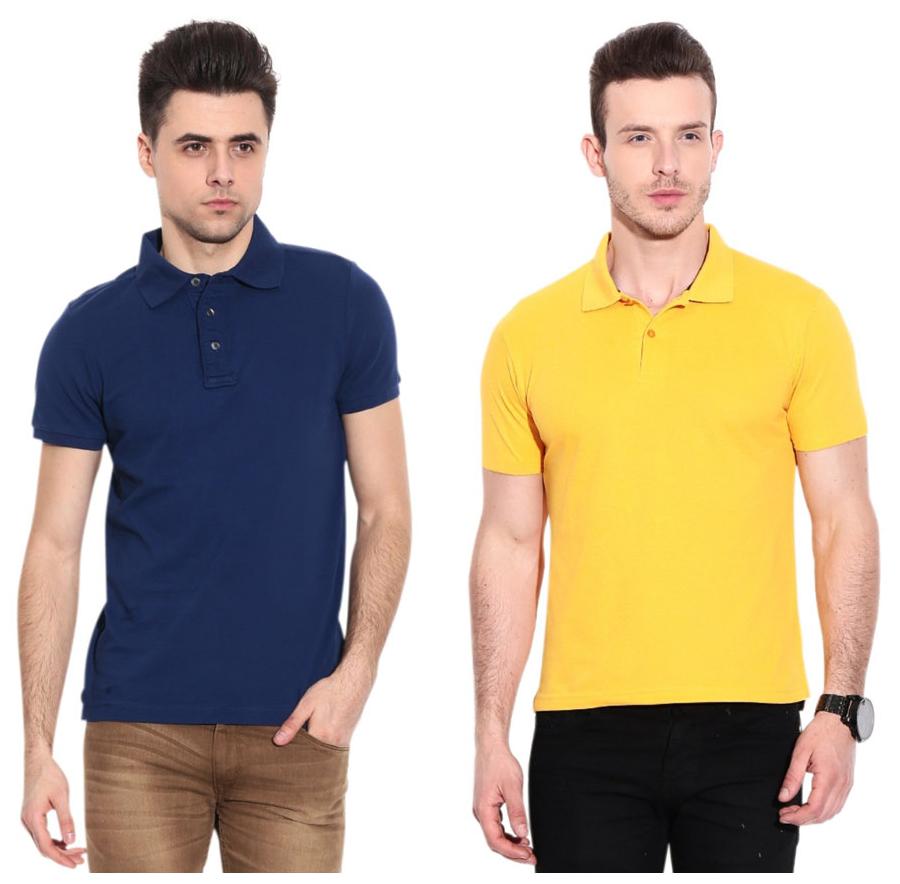 

Ansh Fashion Wear Men Blue Regular fit Cotton Polo collar T-Shirt - Pack Of 1