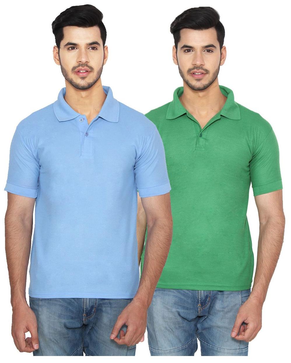 

Ansh Fashion Wear Men Blue Regular fit Cotton Polo collar T-Shirt - Pack Of 1