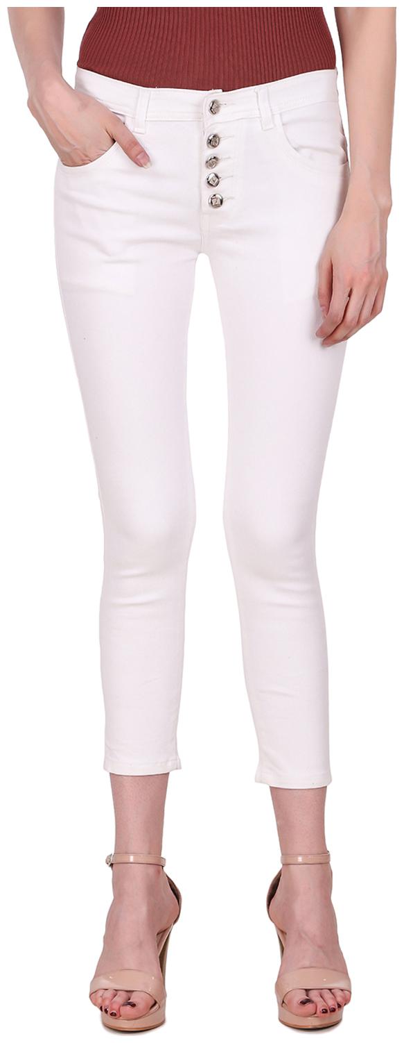 

Ansh Fashion Wear Women White Straight fit Jeans