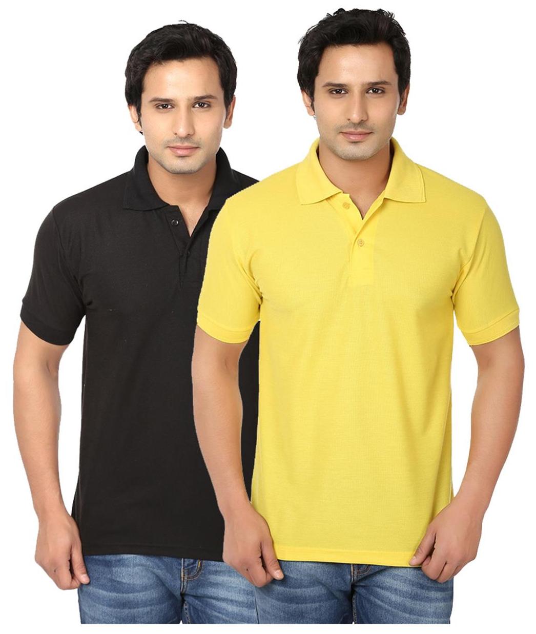 

Ansh Fashion Wear Men Multi Regular fit Cotton Polo collar T-Shirt - Pack Of 2
