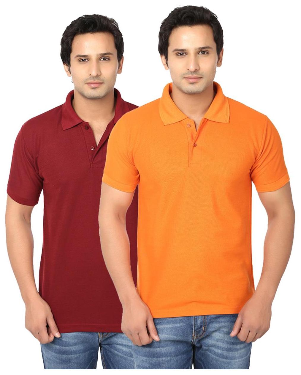 

Ansh Fashion Wear Men Orange Regular fit Cotton Polo collar T-Shirt - Pack Of 1