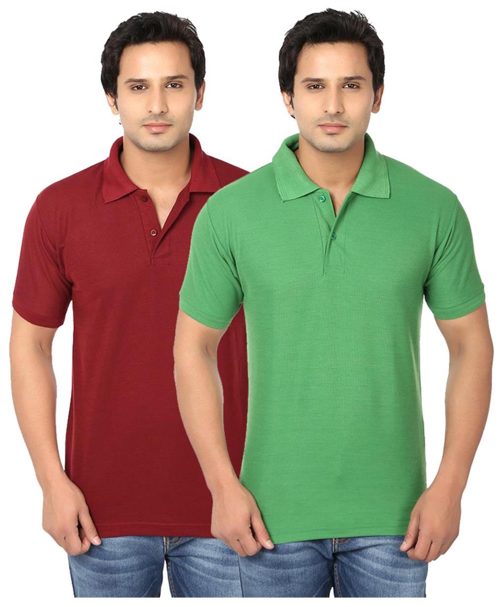 

Ansh Fashion Wear Men Green Regular fit Cotton Polo collar T-Shirt - Pack Of 1