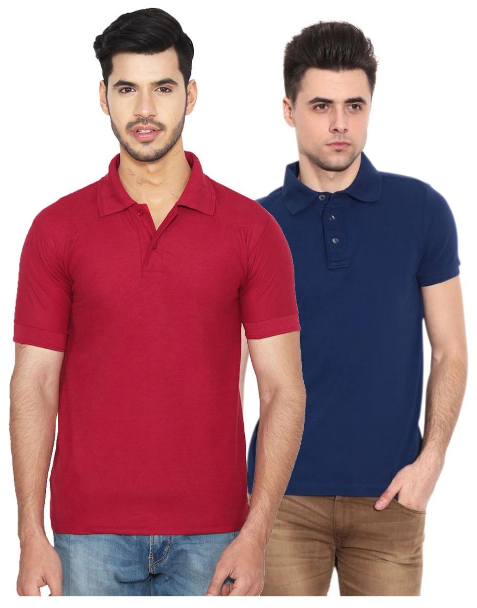

Ansh Fashion Wear Men Maroon Regular fit Cotton Polo collar T-Shirt - Pack Of 2