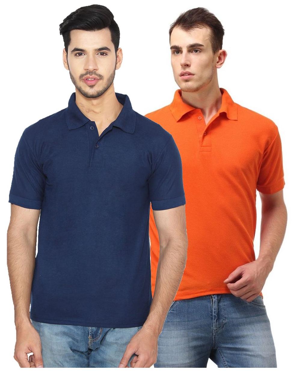 

Ansh Fashion Wear Men Multi Regular fit Cotton Polo collar T-Shirt - Pack Of 2