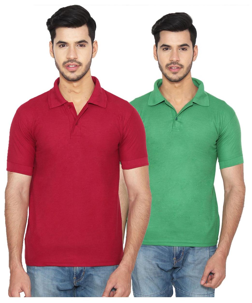 

Ansh Fashion Wear Men Maroon Regular fit Cotton Polo collar T-Shirt - Pack Of 2