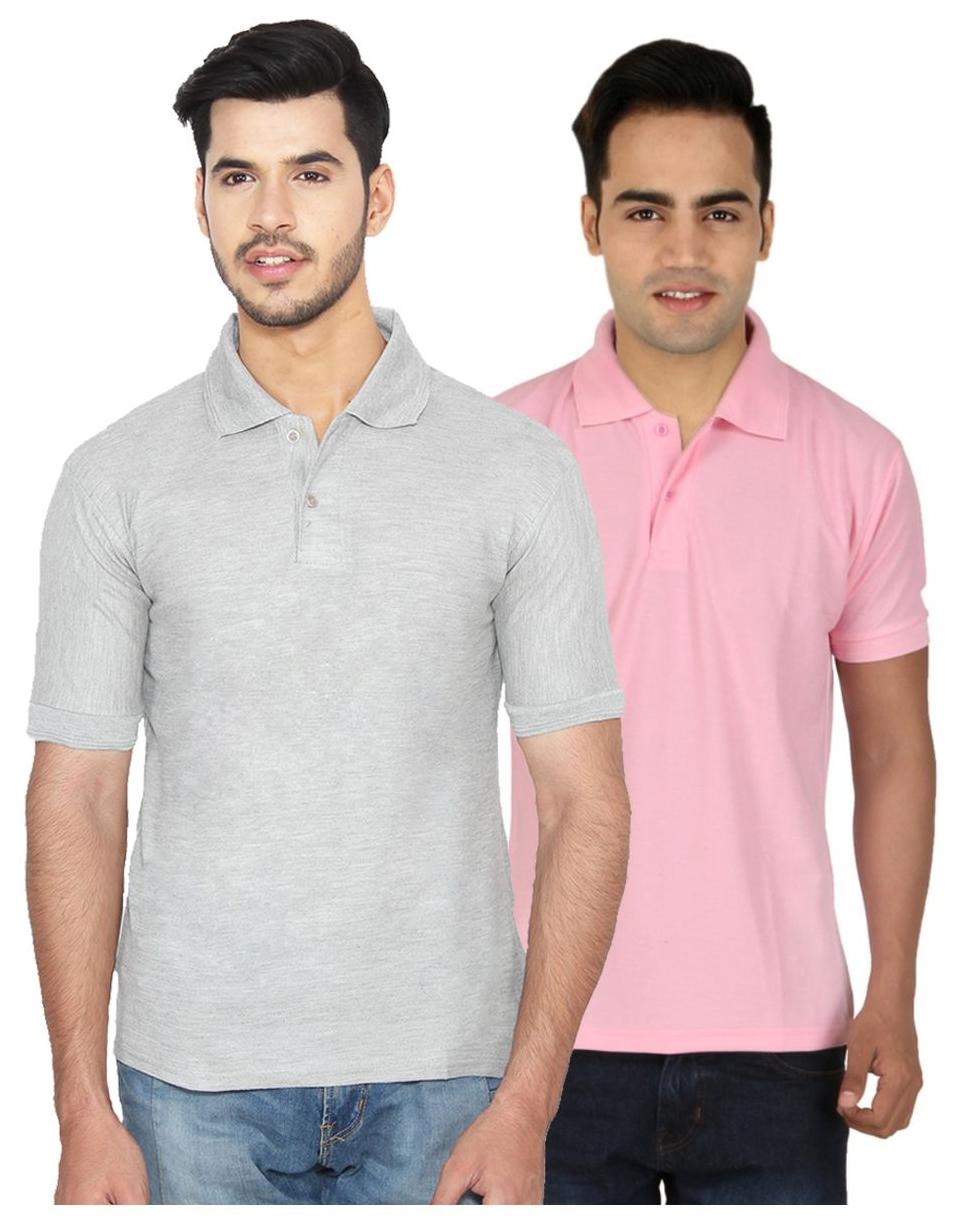 

Ansh Fashion Wear Men Grey Regular fit Cotton Polo collar T-Shirt - Pack Of 1