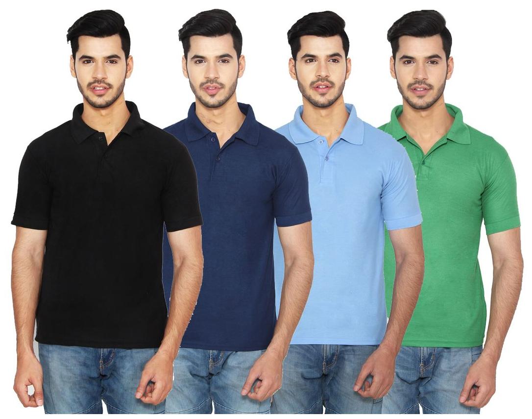 

Ansh Fashion Wear Men Multi Regular fit Cotton Polo collar T-Shirt - Pack Of 1