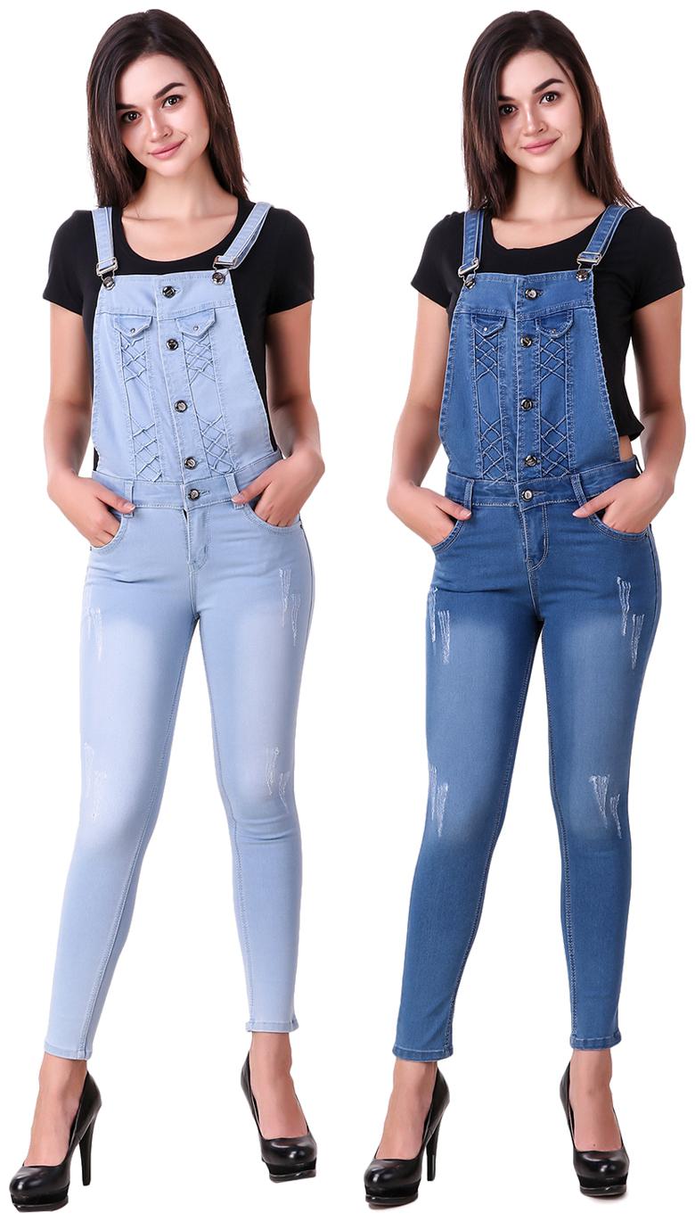 

Ansh Fashion Wear Solid Dungaree - Blue