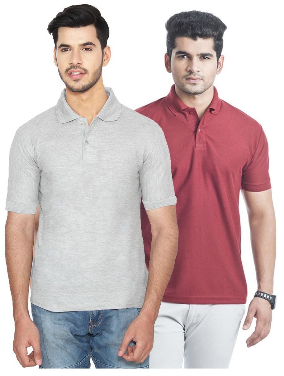 

Ansh Fashion Wear Men Grey Regular fit Cotton Henley neck T-Shirt - Pack Of 2