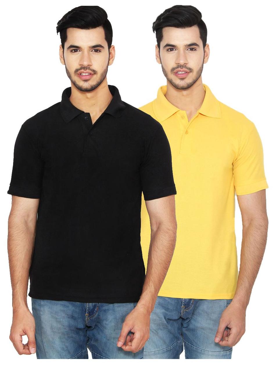 

Ansh Fashion Wear Men Black Loose fit Cotton Polo collar T-Shirt - Pack Of 1