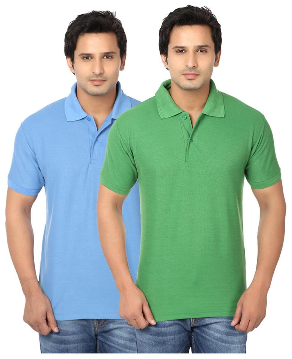 

Ansh Fashion Wear Men Multi Regular fit Cotton Polo collar T-Shirt - Pack Of 2