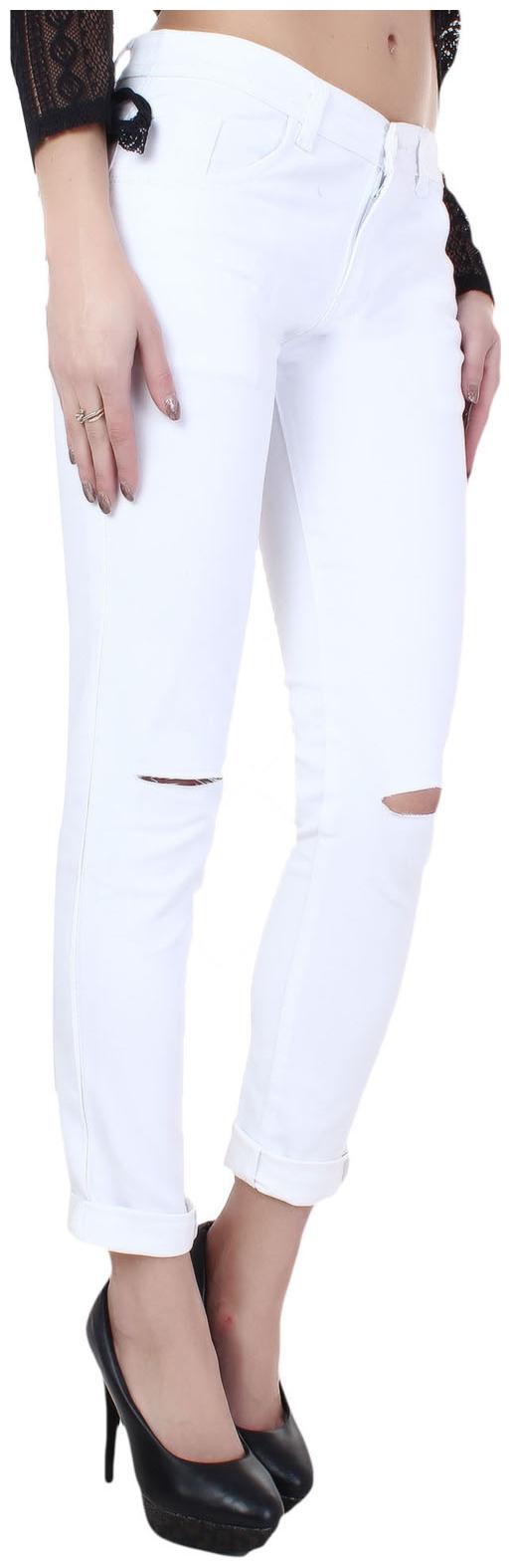 

Ansh Fashion Wear Women White Straight fit Jeans