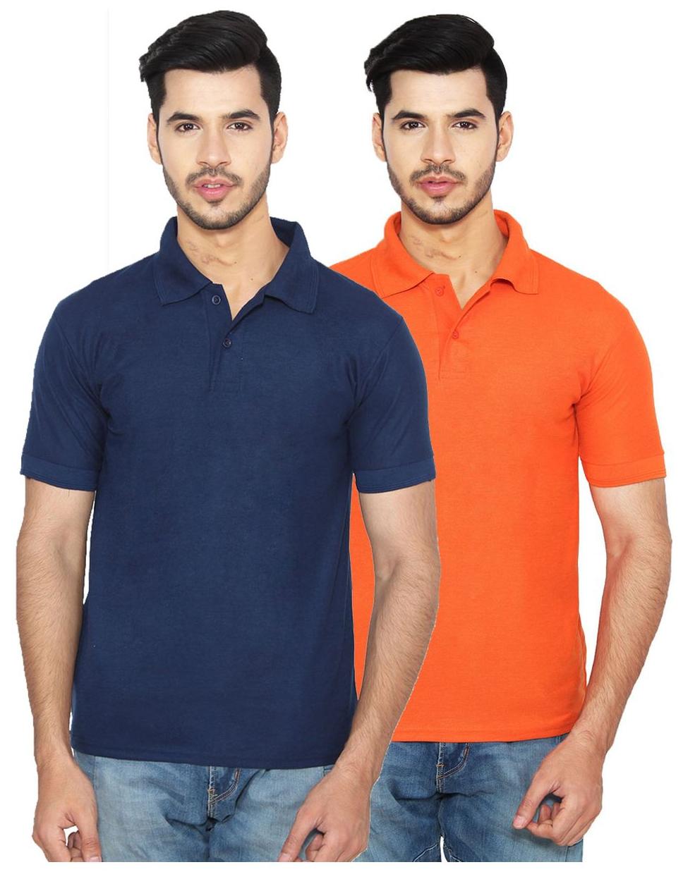

Ansh Fashion Wear Men Blue Regular fit Cotton Polo collar T-Shirt - Pack Of 1