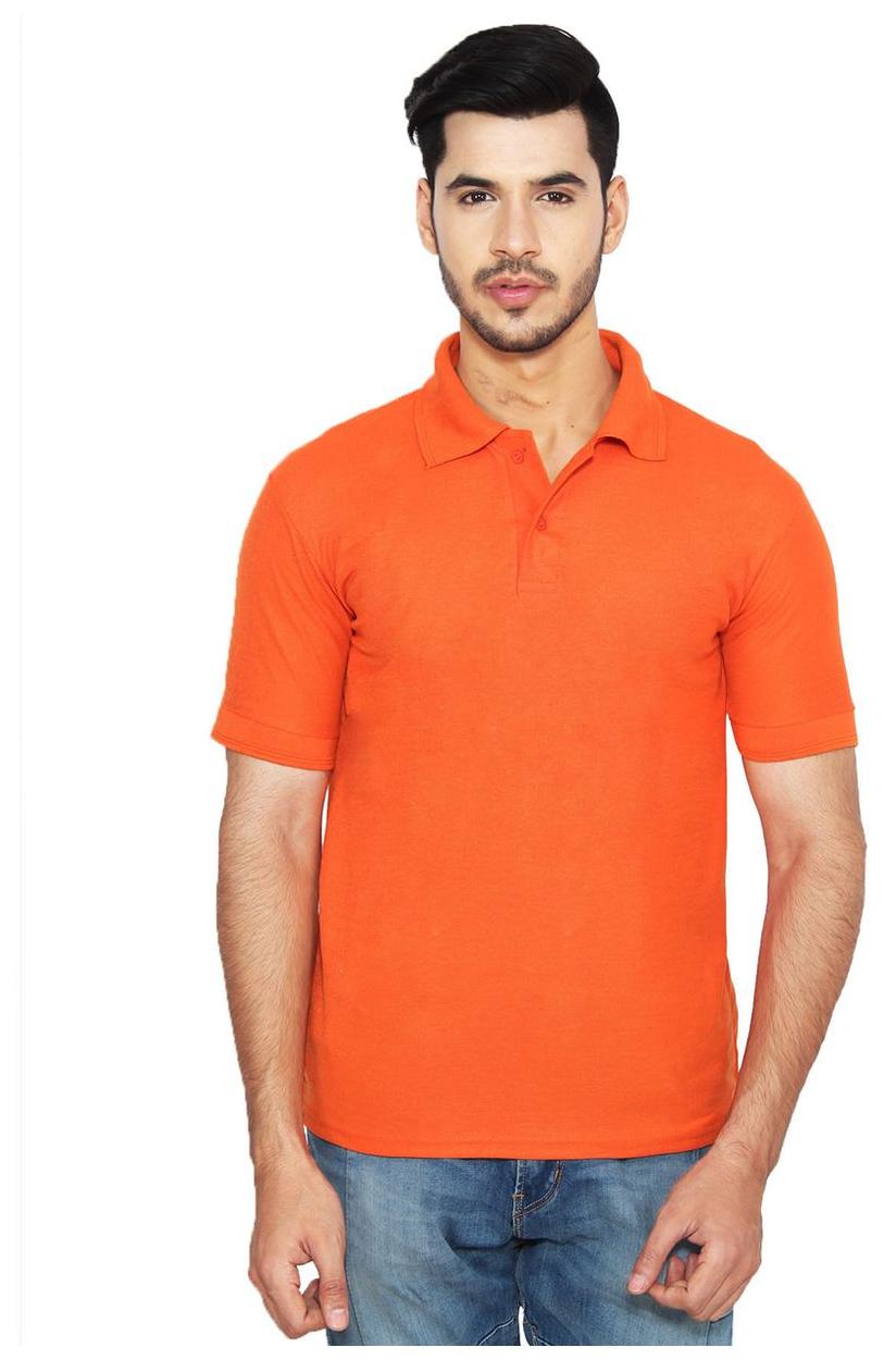 

Ansh Fashion Wear Men Orange Regular fit Cotton Polo collar T-Shirt - Pack Of 1