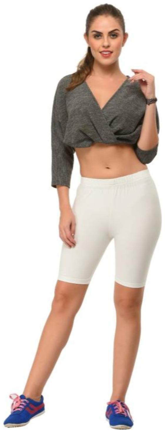 

Ansh Fashion Wear Women Solid Sport shorts - White