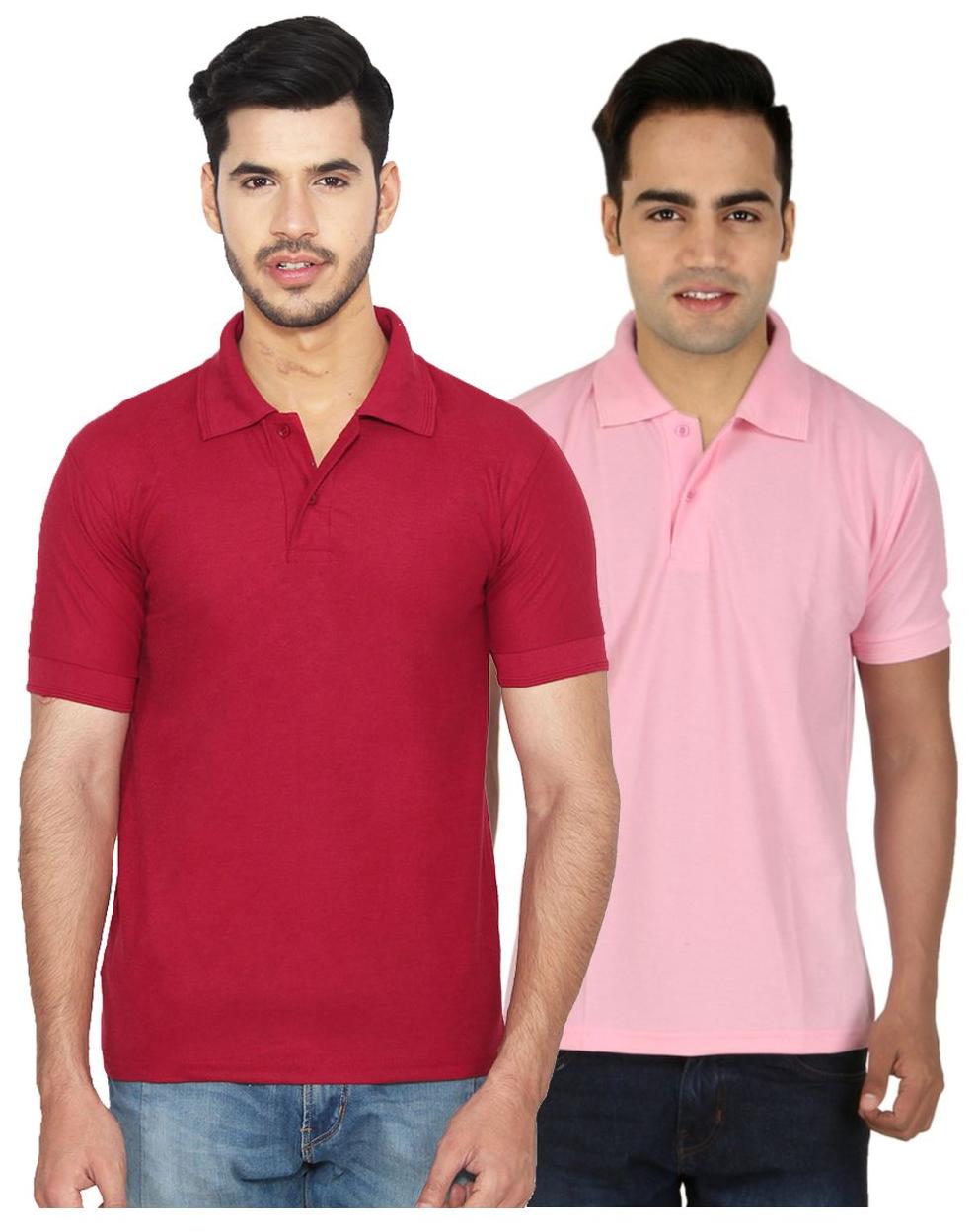 

Ansh Fashion Wear Men Maroon Regular fit Cotton Polo collar T-Shirt - Pack Of 2
