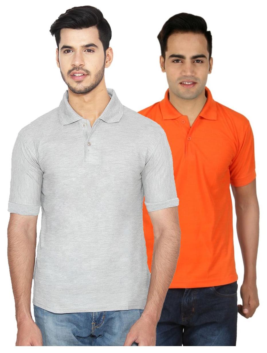 

Ansh Fashion Wear Men Grey Regular fit Cotton Polo collar T-Shirt - Pack Of 1