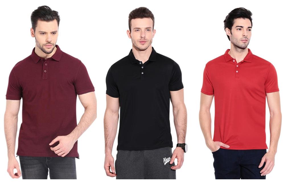 

Ansh Fashion Wear Men Multi Regular fit Cotton Polo collar T-Shirt - Pack Of 3