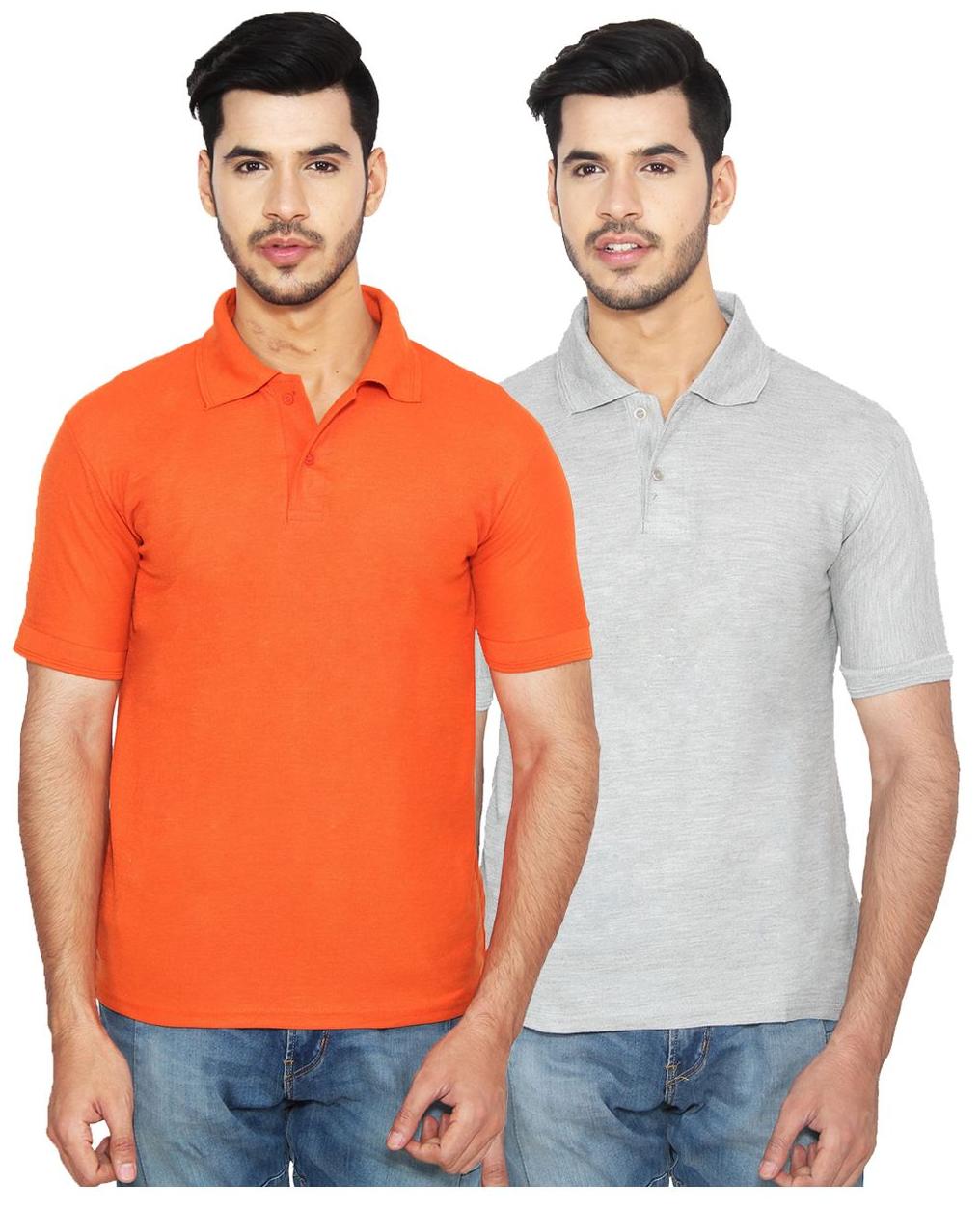 

Ansh Fashion Wear Men Multi Regular fit Cotton Polo collar T-Shirt - Pack Of 2