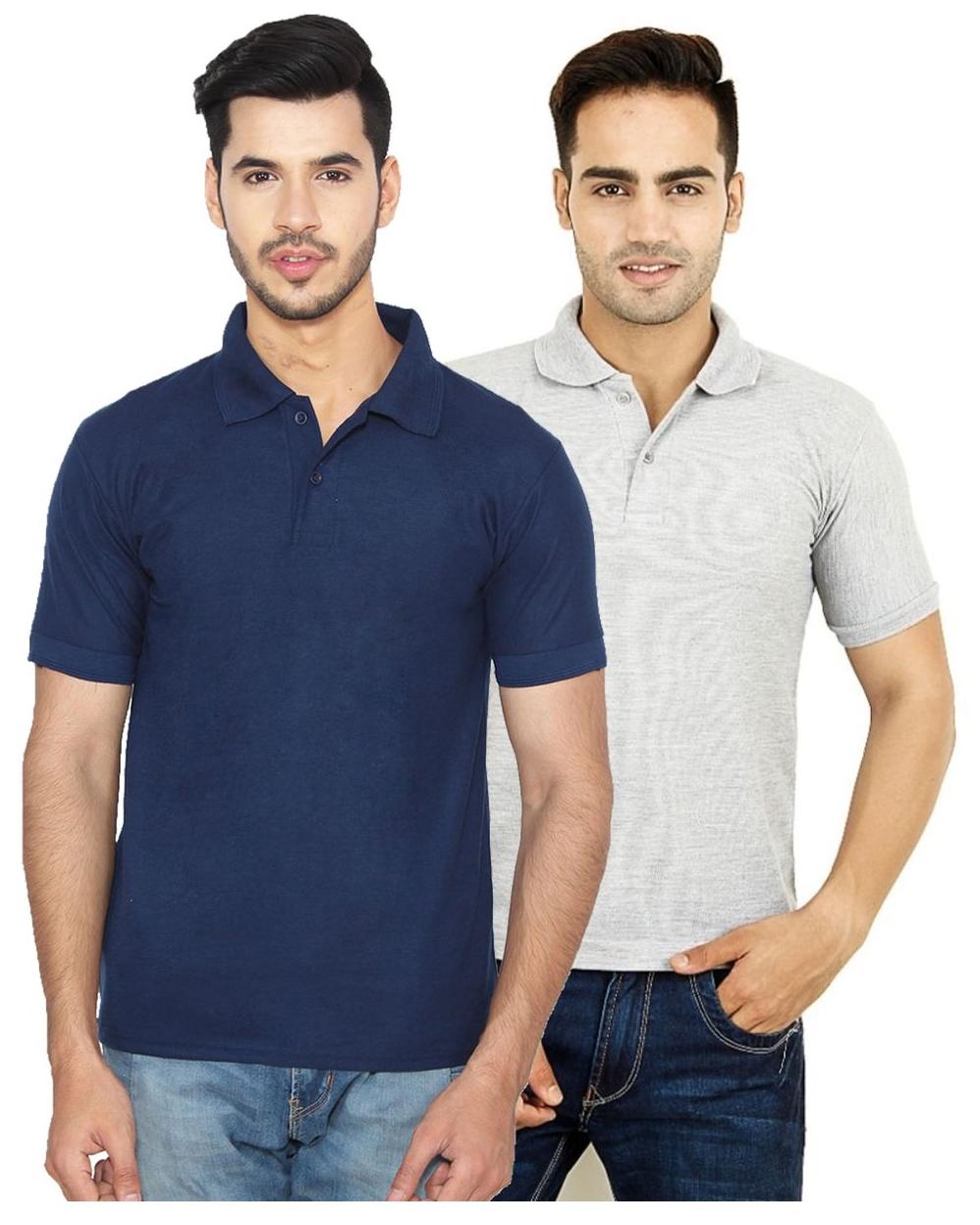 

Ansh Fashion Wear Men Blue Regular fit Cotton Polo collar T-Shirt - Pack Of 1