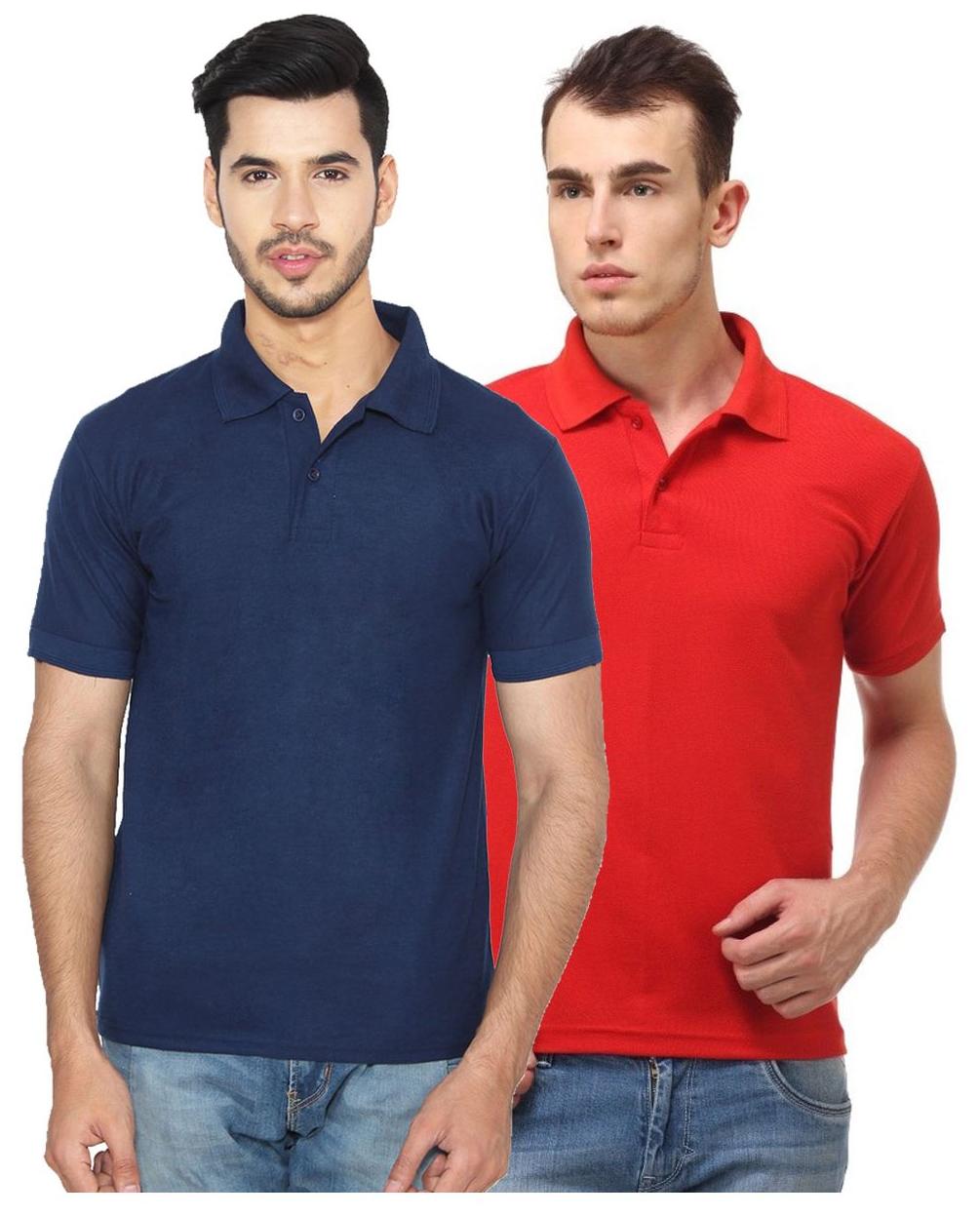 

Ansh Fashion Wear Men Blue Regular fit Cotton Polo collar T-Shirt - Pack Of 1