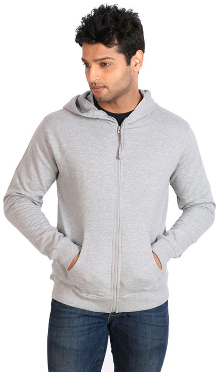

Ansh Fashion Wear Men Grey Hooded Hoodie
