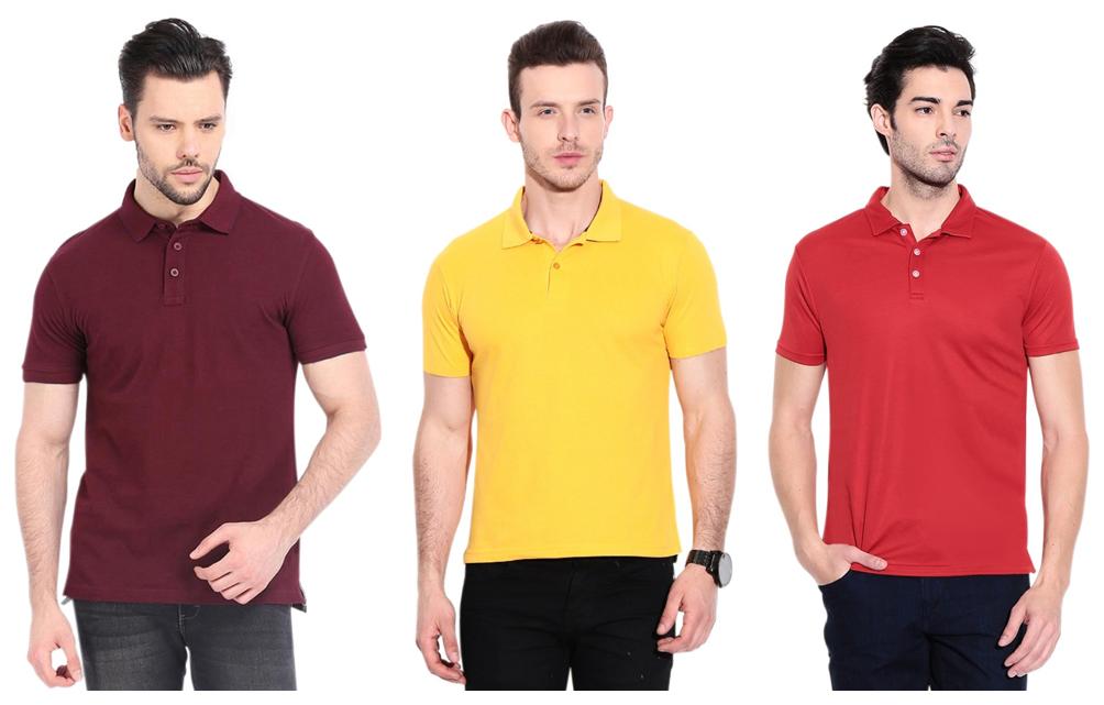 

Ansh Fashion Wear Men Multi Regular fit Cotton Polo collar T-Shirt - Pack Of 3