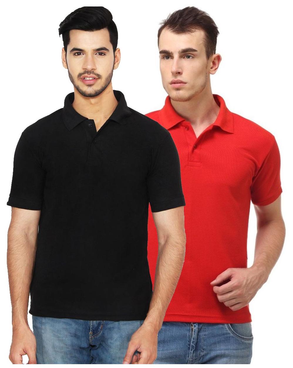 

Ansh Fashion Wear Men Black Loose fit Cotton Polo collar T-Shirt - Pack Of 1