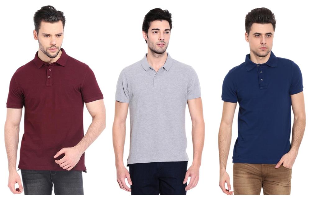 

Ansh Fashion Wear Men Multi Regular fit Cotton Polo collar T-Shirt - Pack Of 3