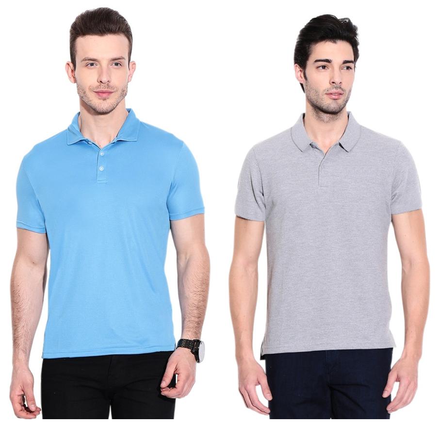 

Ansh Fashion Wear Men Multi Regular fit Cotton Polo collar T-Shirt - Pack Of 2