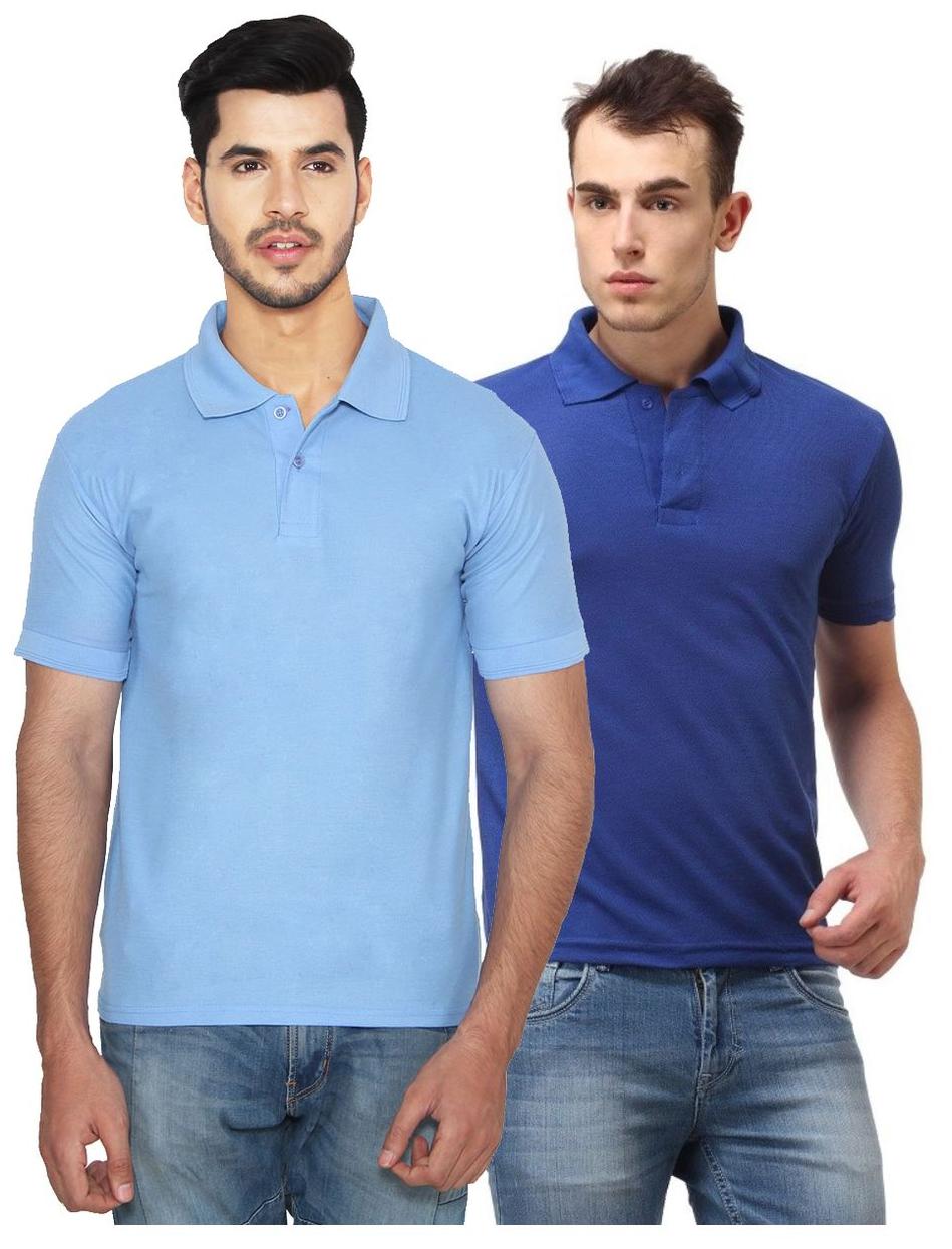 

Ansh Fashion Wear Men Blue Regular fit Cotton Polo collar T-Shirt - Pack Of 1
