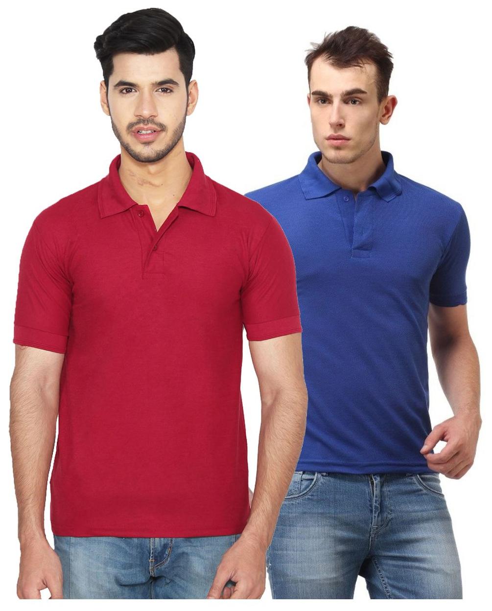 

Ansh Fashion Wear Men Maroon Regular fit Cotton Polo collar T-Shirt - Pack Of 2