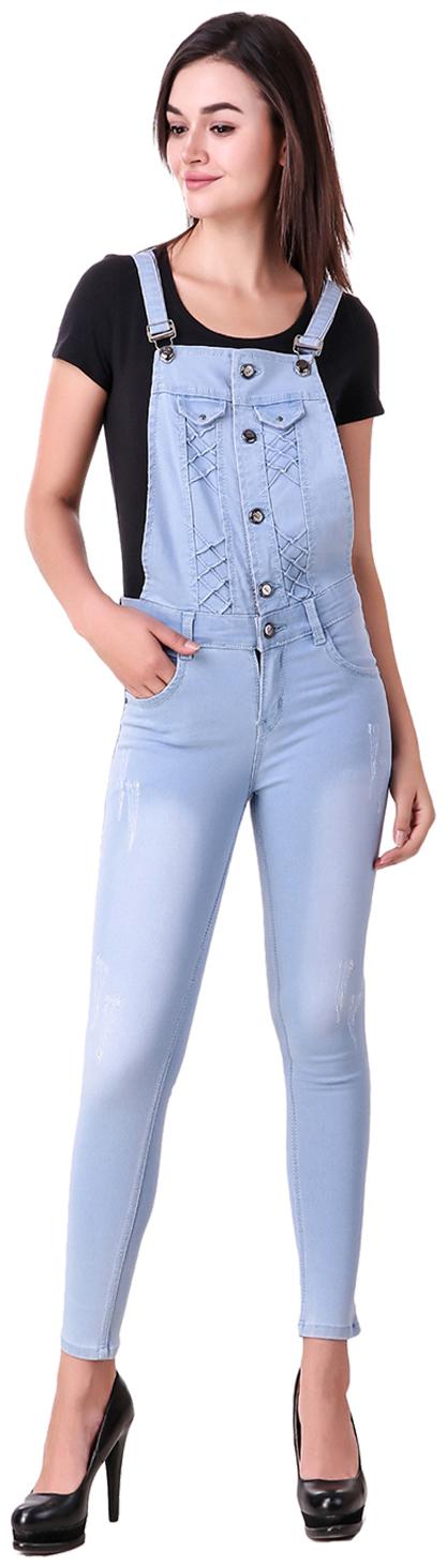 

Ansh Fashion Wear Solid Dungaree - Blue