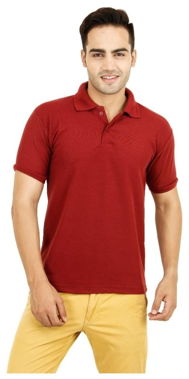 

Ansh Fashion Wear Men Red Regular fit Cotton Polo collar T-Shirt - Pack Of 1