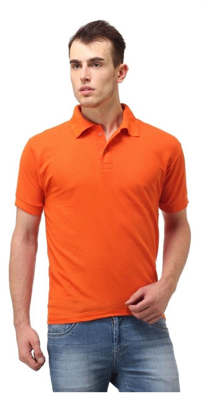 

Ansh Fashion Wear Men Orange Regular fit Cotton Polo collar T-Shirt - Pack Of 1