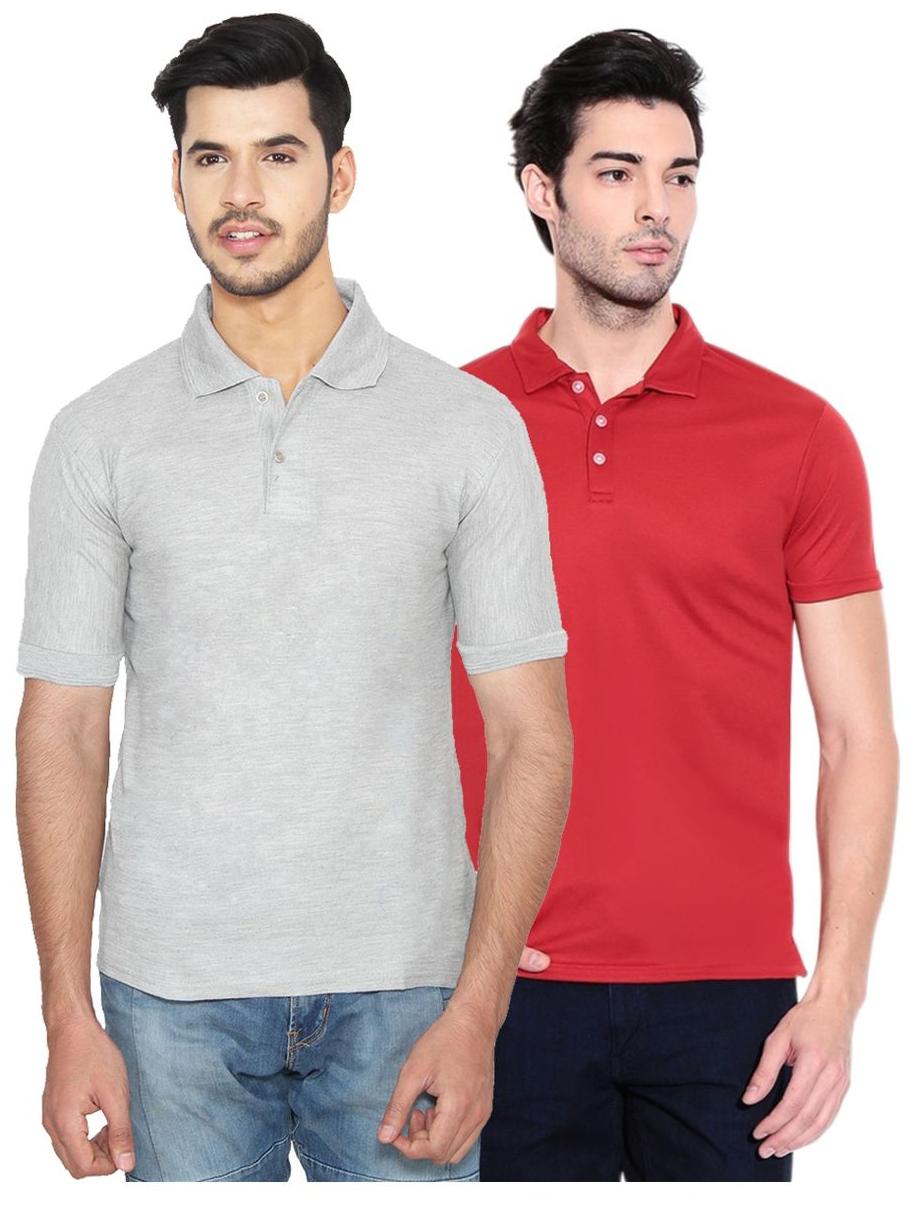 

Ansh Fashion Wear Men s Cotton Blend Polo T-Shirt Pack Of 2