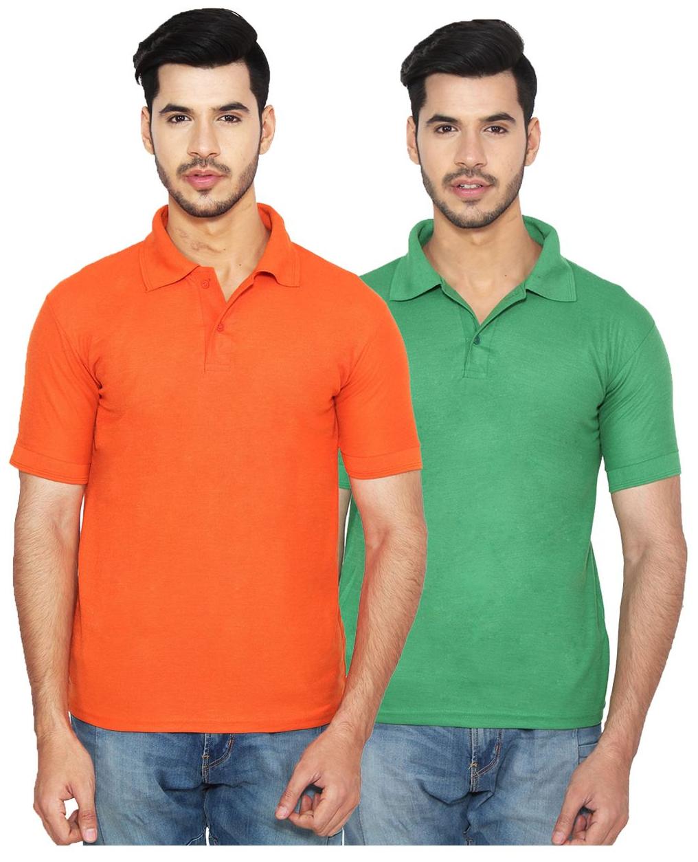 

Ansh Fashion Wear Men Multi Regular fit Cotton Polo collar T-Shirt - Pack Of 2