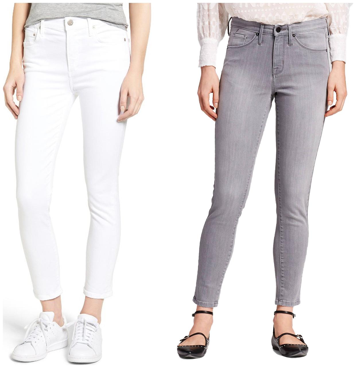 

Ansh Fashion Wear Women White Grey Straight fit Jeans
