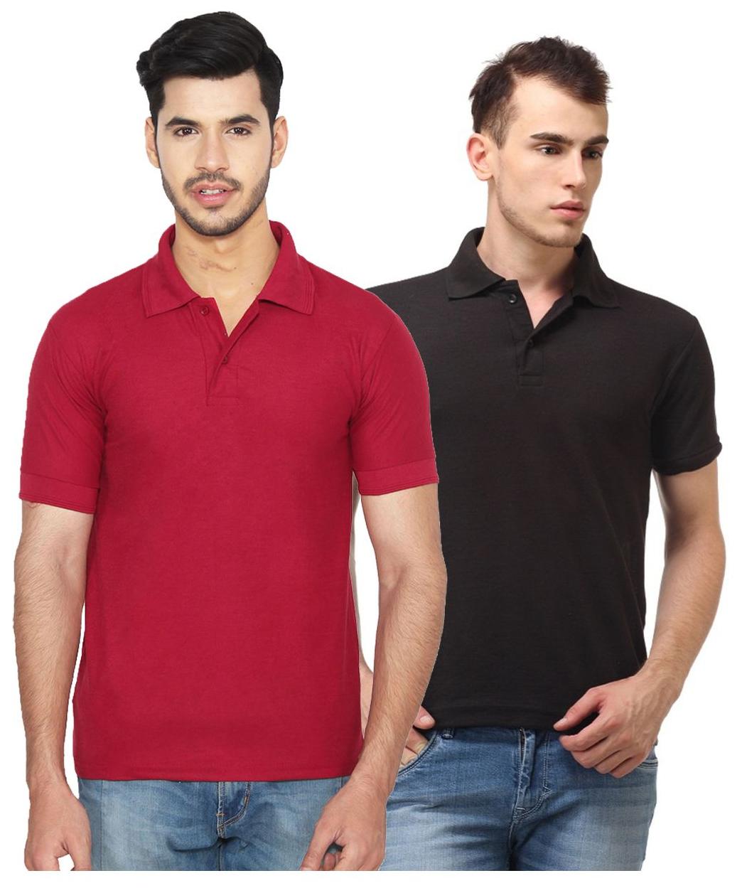 

Ansh Fashion Wear Men Maroon Regular fit Cotton Polo collar T-Shirt - Pack Of 1