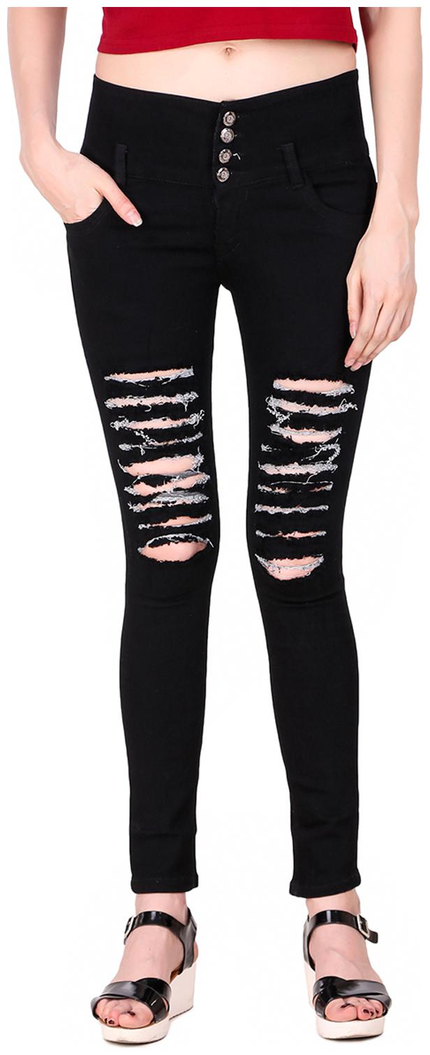 

Ansh Fashion Wear Women Black Straight fit Jeans