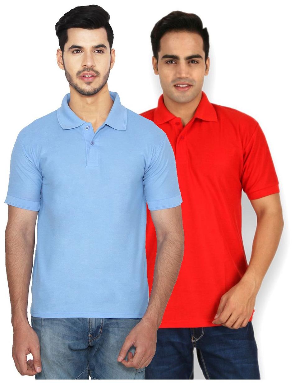 

Ansh Fashion Wear Men Blue Regular fit Cotton Polo collar T-Shirt - Pack Of 1