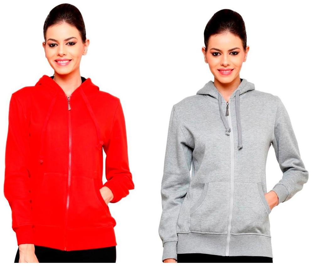 

Ansh Fashion Wear Women Solid Sweatshirt - Red