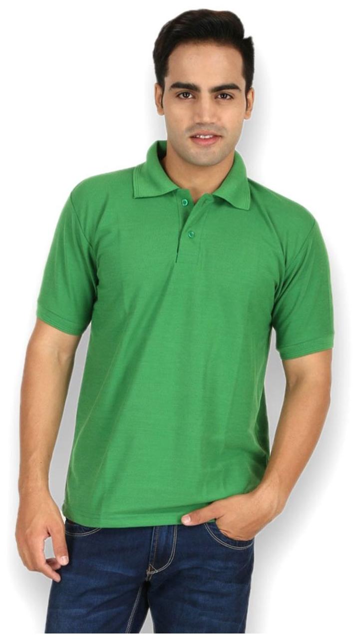 

Ansh Fashion Wear Men Green Regular fit Cotton Polo collar T-Shirt - Pack Of 1
