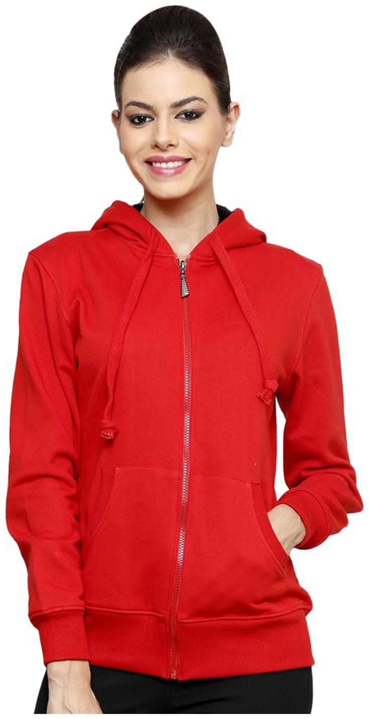 

Ansh Fashion Wear Red Cotton Blend Sweatshirt